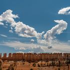 Clouds over the bryce canyon