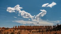 Clouds over the bryce canyon