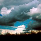 Clouds over the field