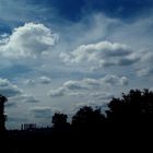 clouds over the industrial