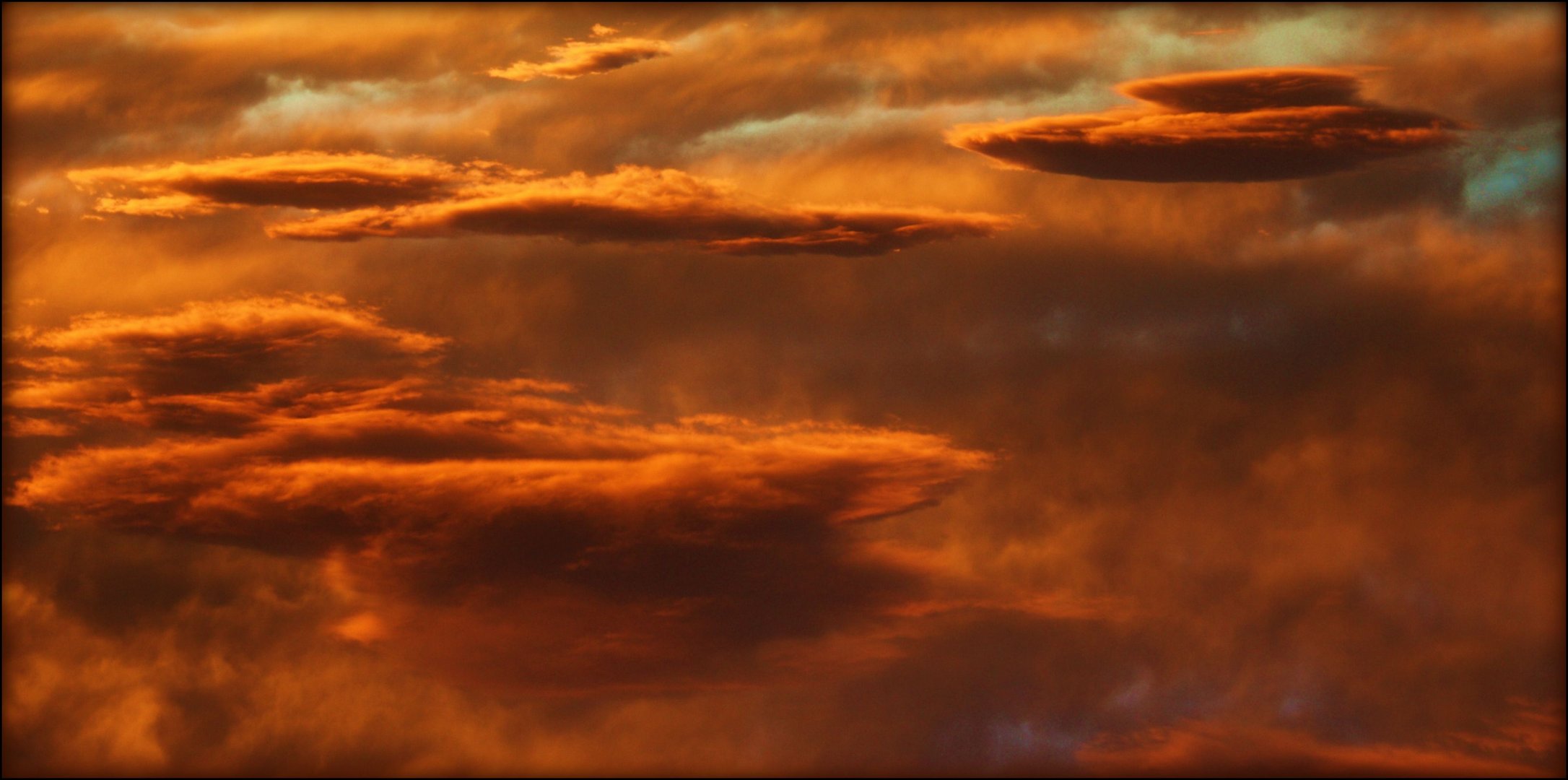 "clouds over the lake"