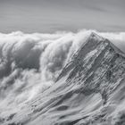 Clouds rolling over the mountains