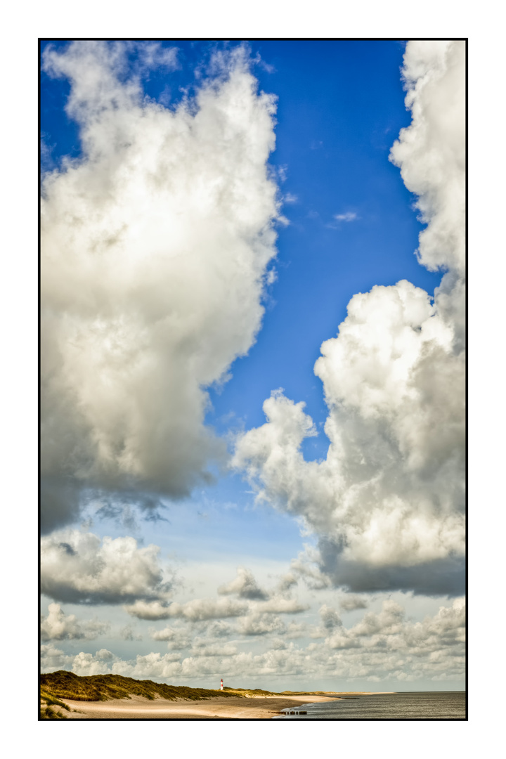 Cloudy beach