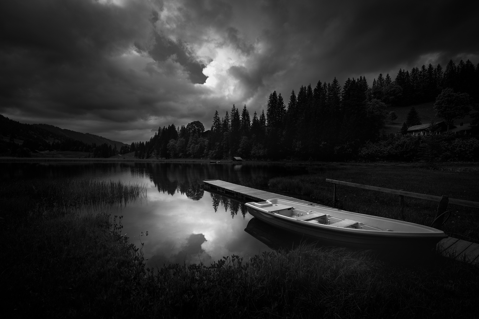 *** Cloudy Evening at the Lake ***