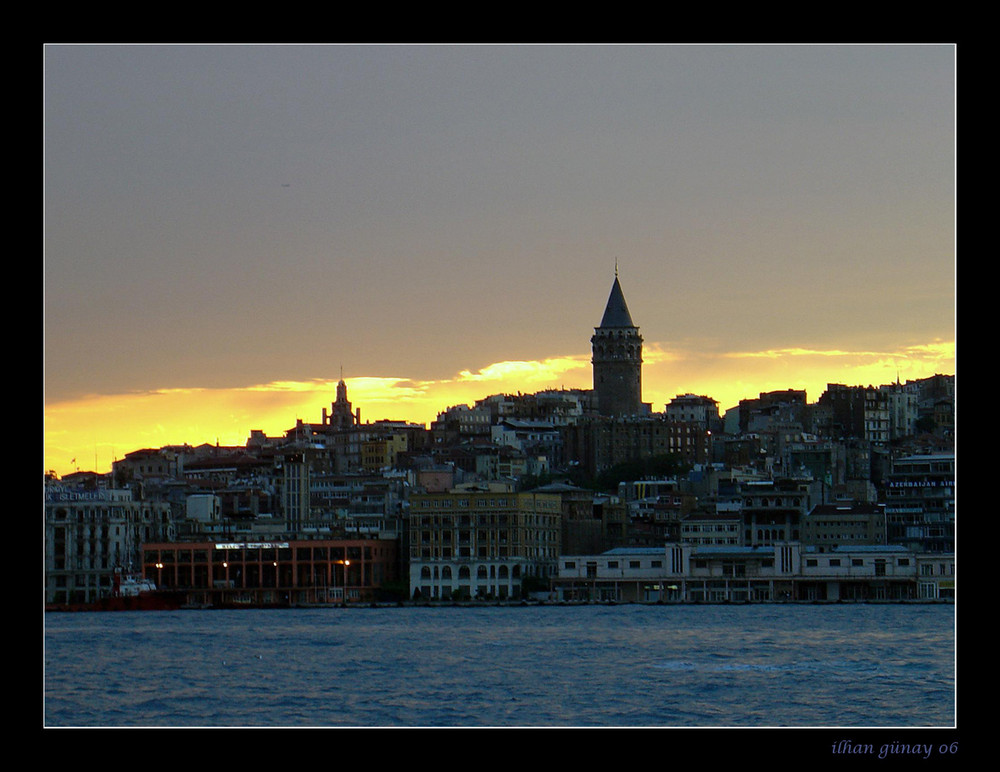 cloudy evening in Istanbul