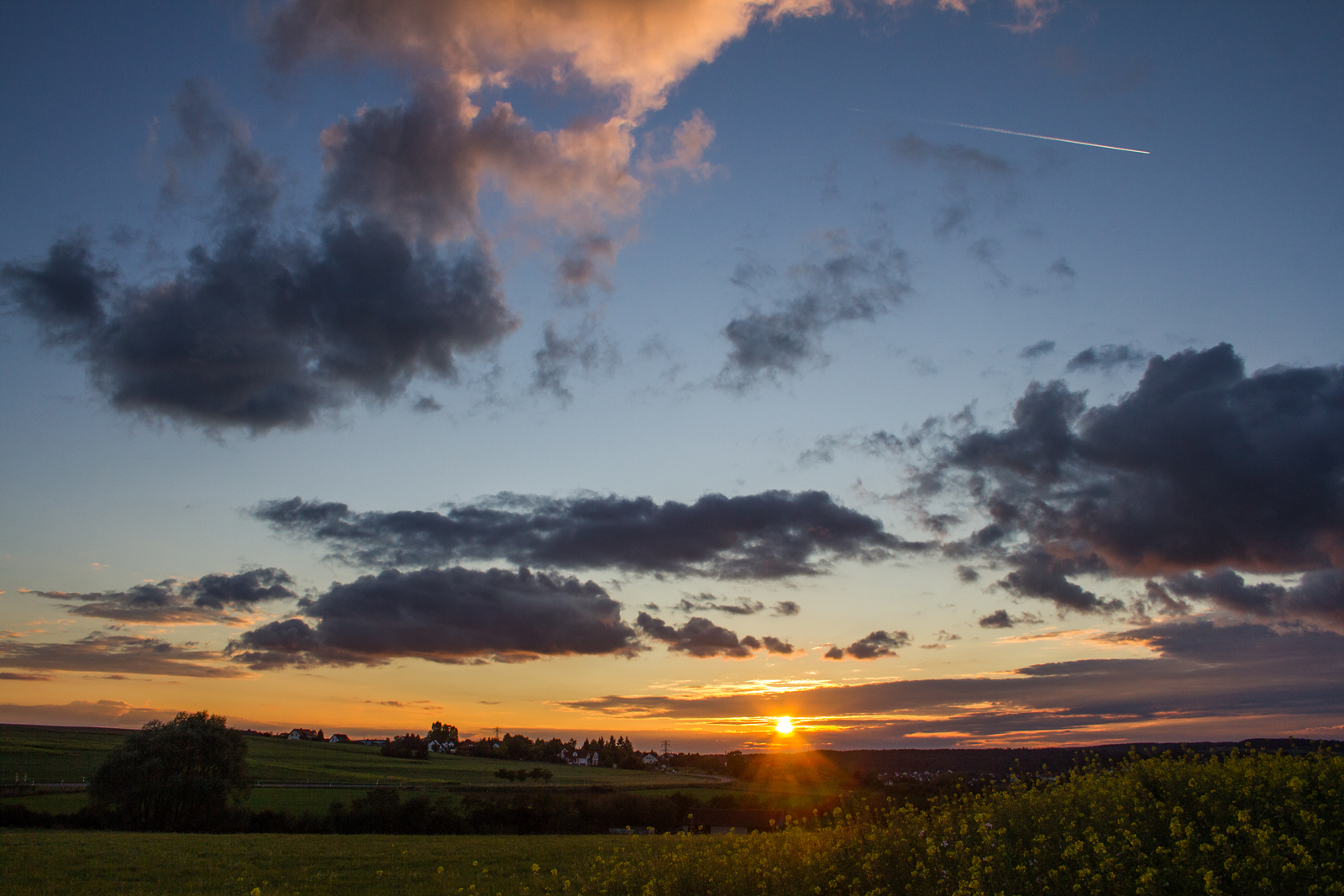 Cloudy sunset