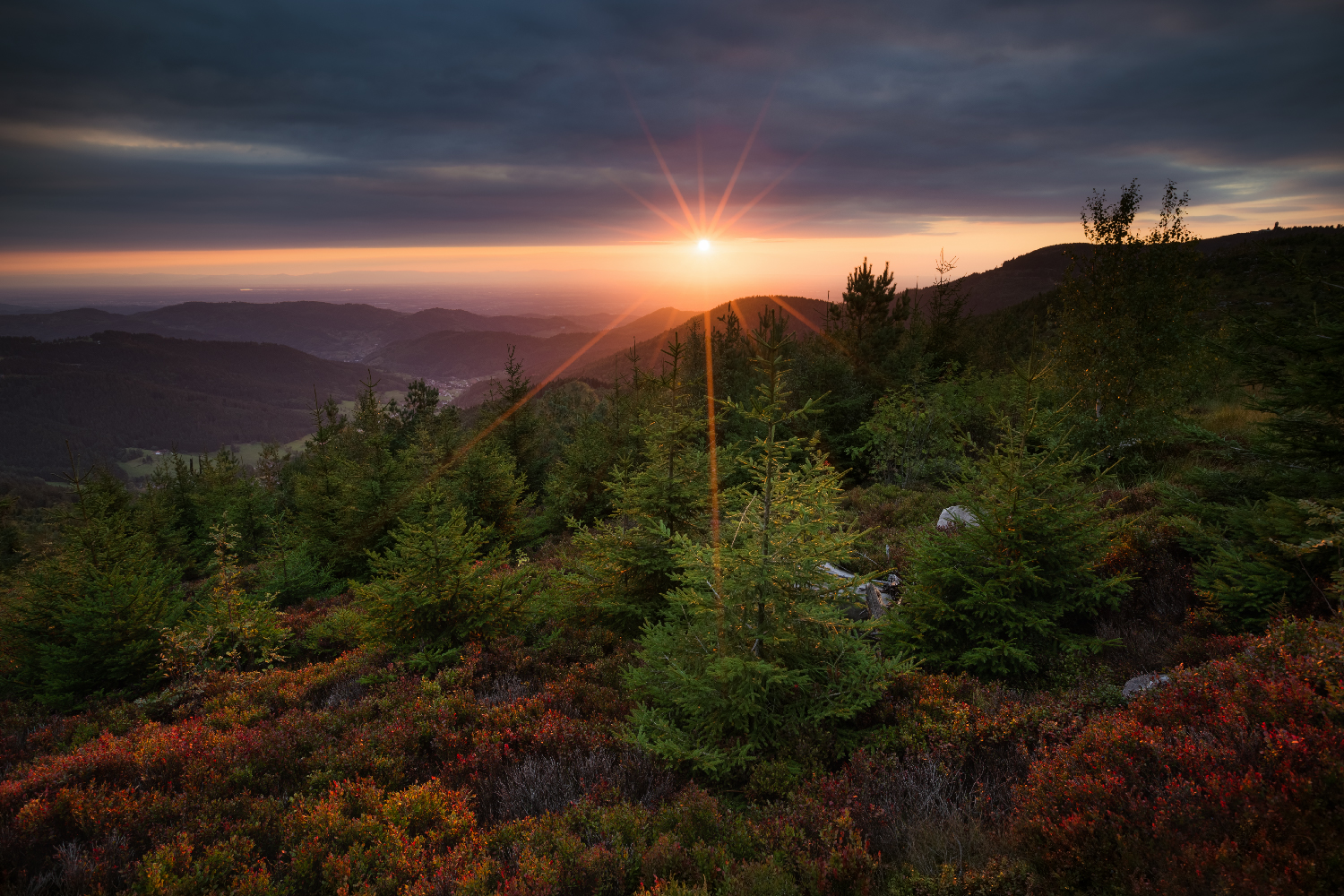 Cloudy sunset