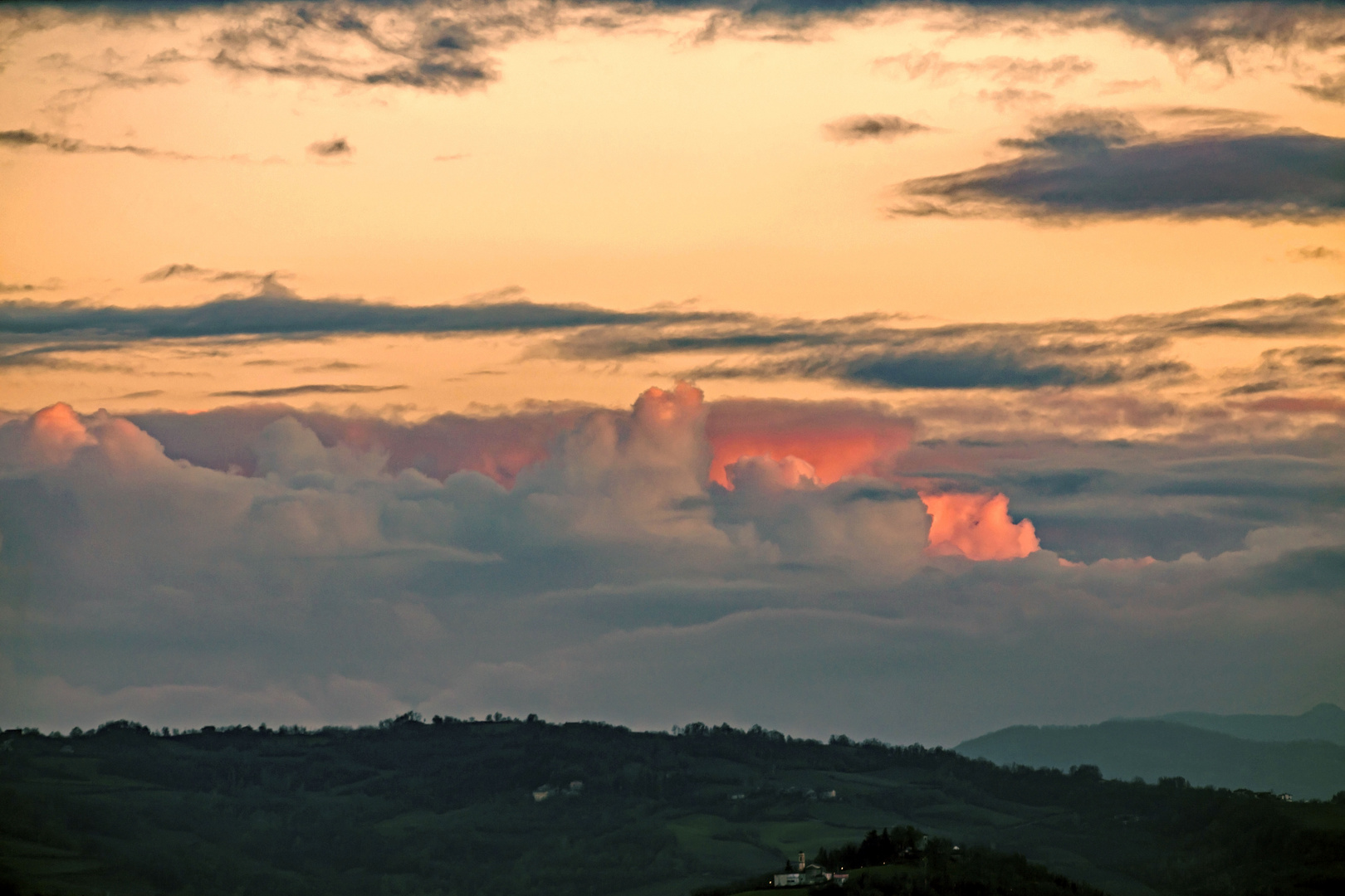 Cloudy sunset