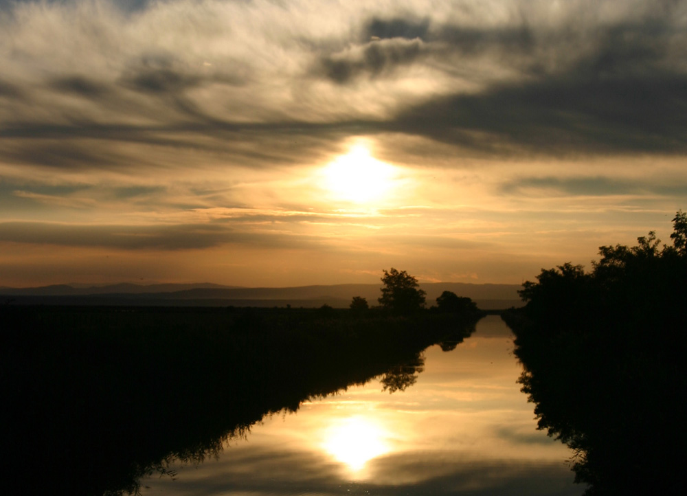 Cloudy Sunset in autumn