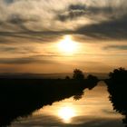 Cloudy Sunset in autumn