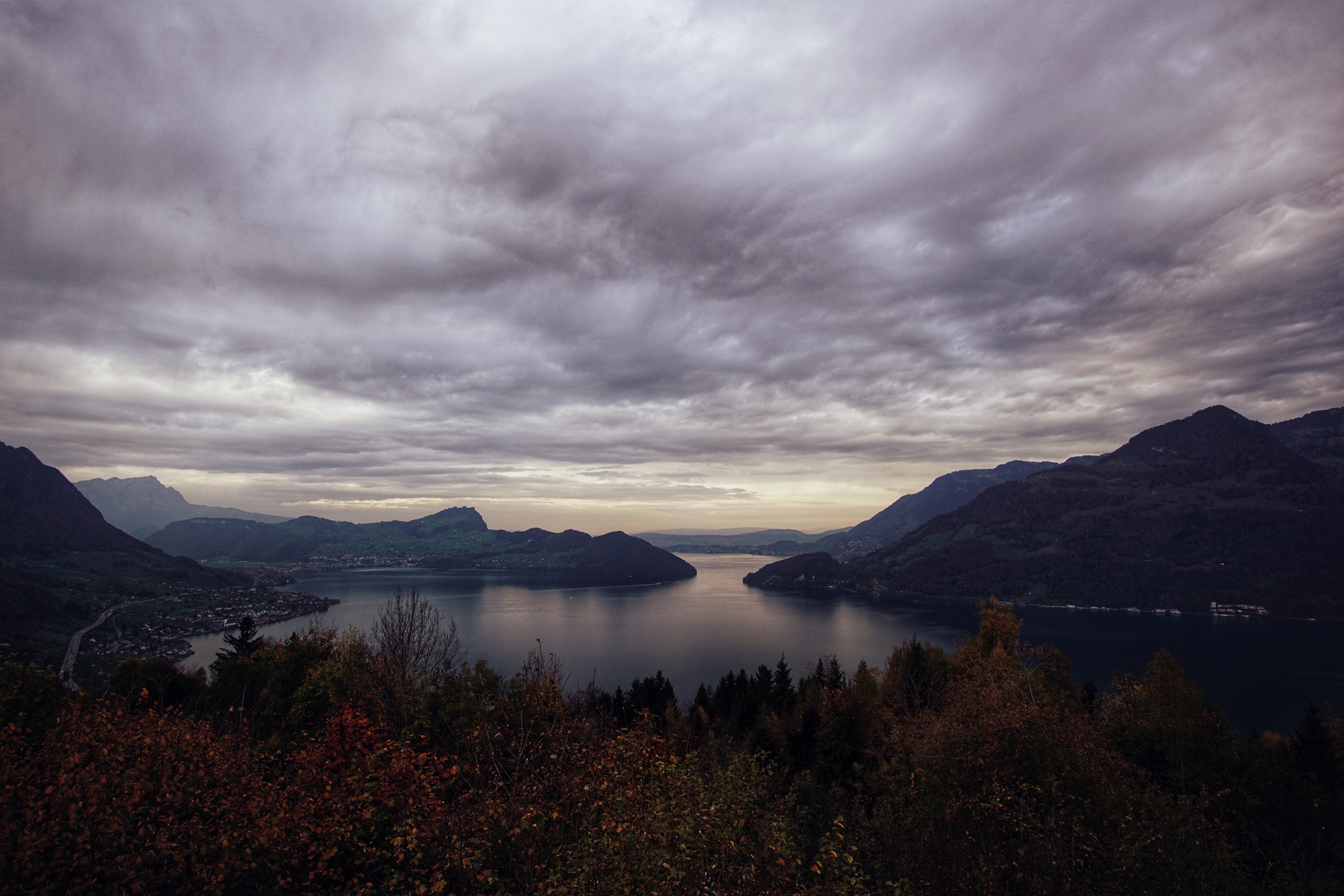 Cloudy Sunset in Switzerland