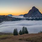 cloudy waterfall