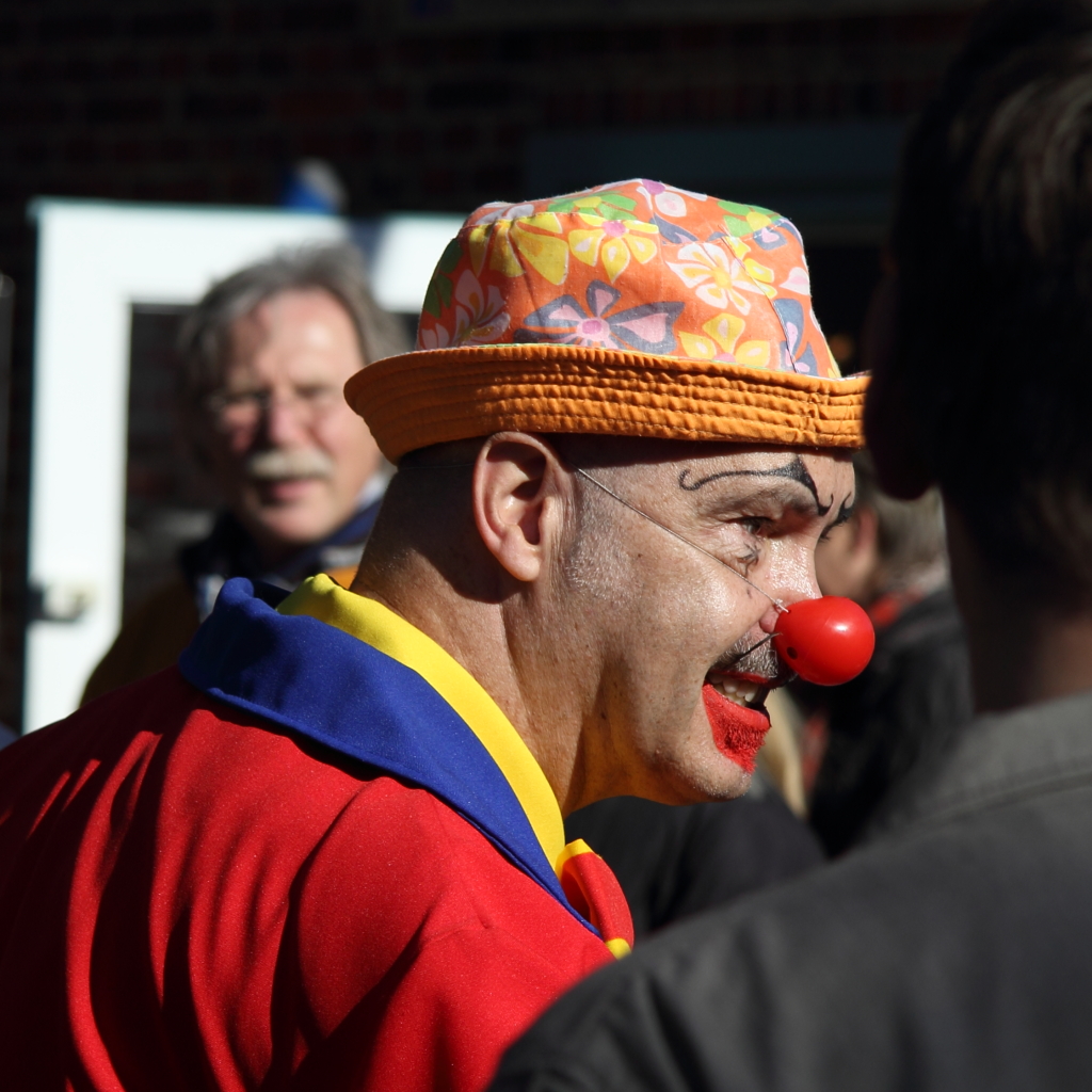 Clown bei der Arbeit...