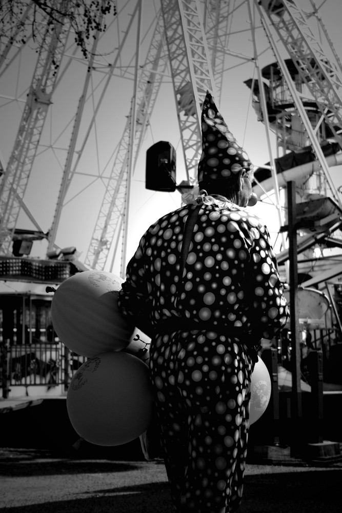 Clown de fête foraine