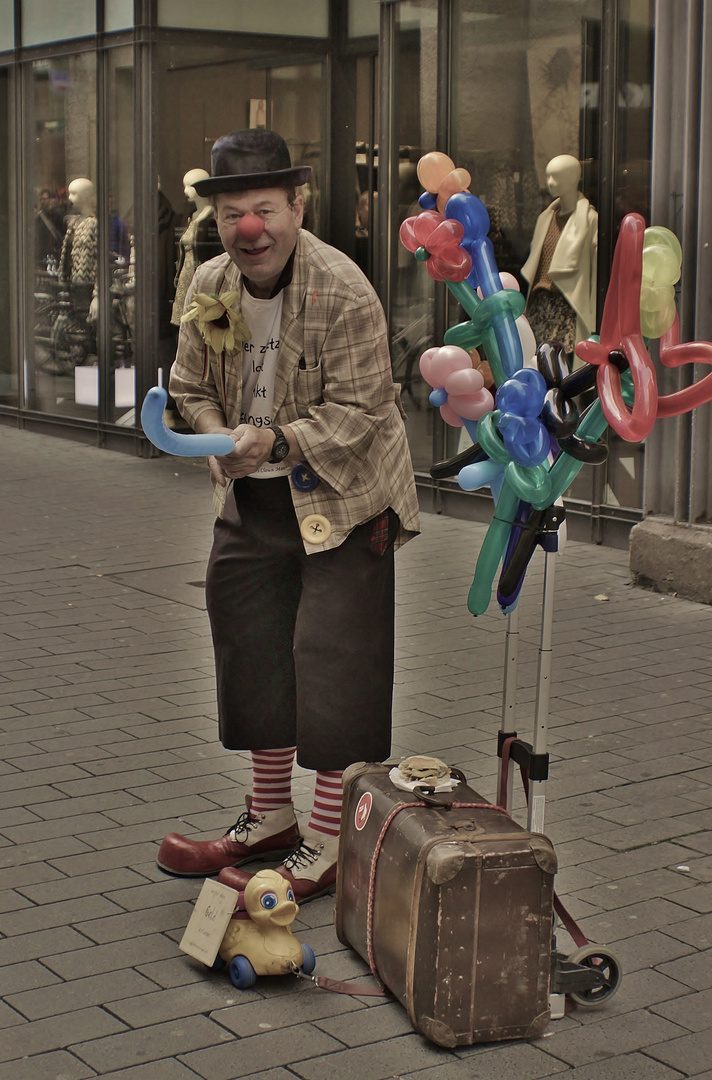 Clown in Leipzig