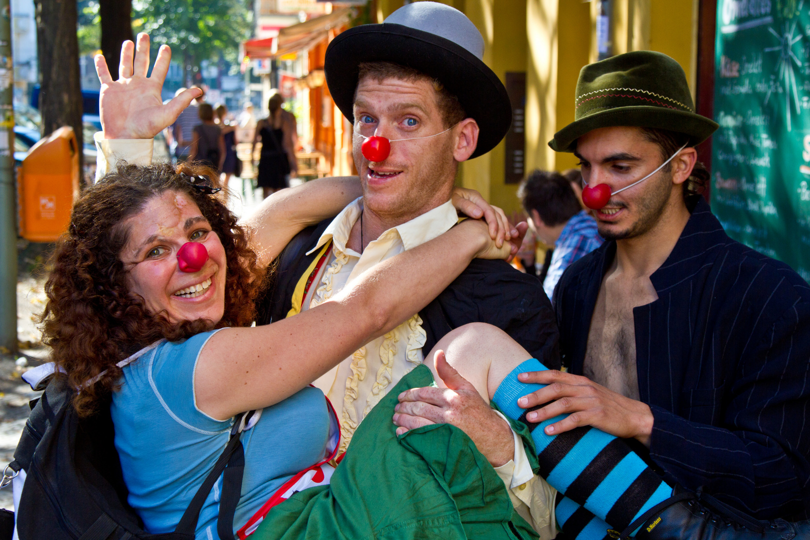 Clowns am Boxhagener Platz / Berlin