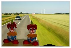 clowns auf dem weg von mg nach wtm