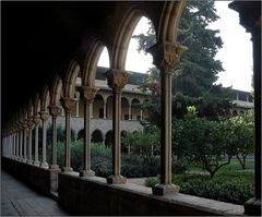 .. cluister at Monastir de Santa Maria de Pedralbes in Barcelona ..