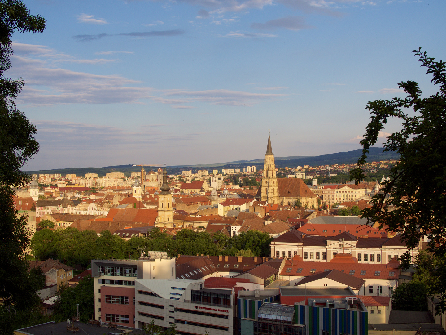 Cluj in der Abendsonne