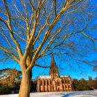 Clumber Chapel in the snow