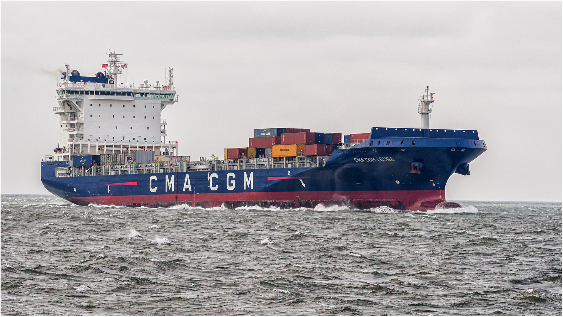 CMA CGM LOUGA vor Cuxhaven