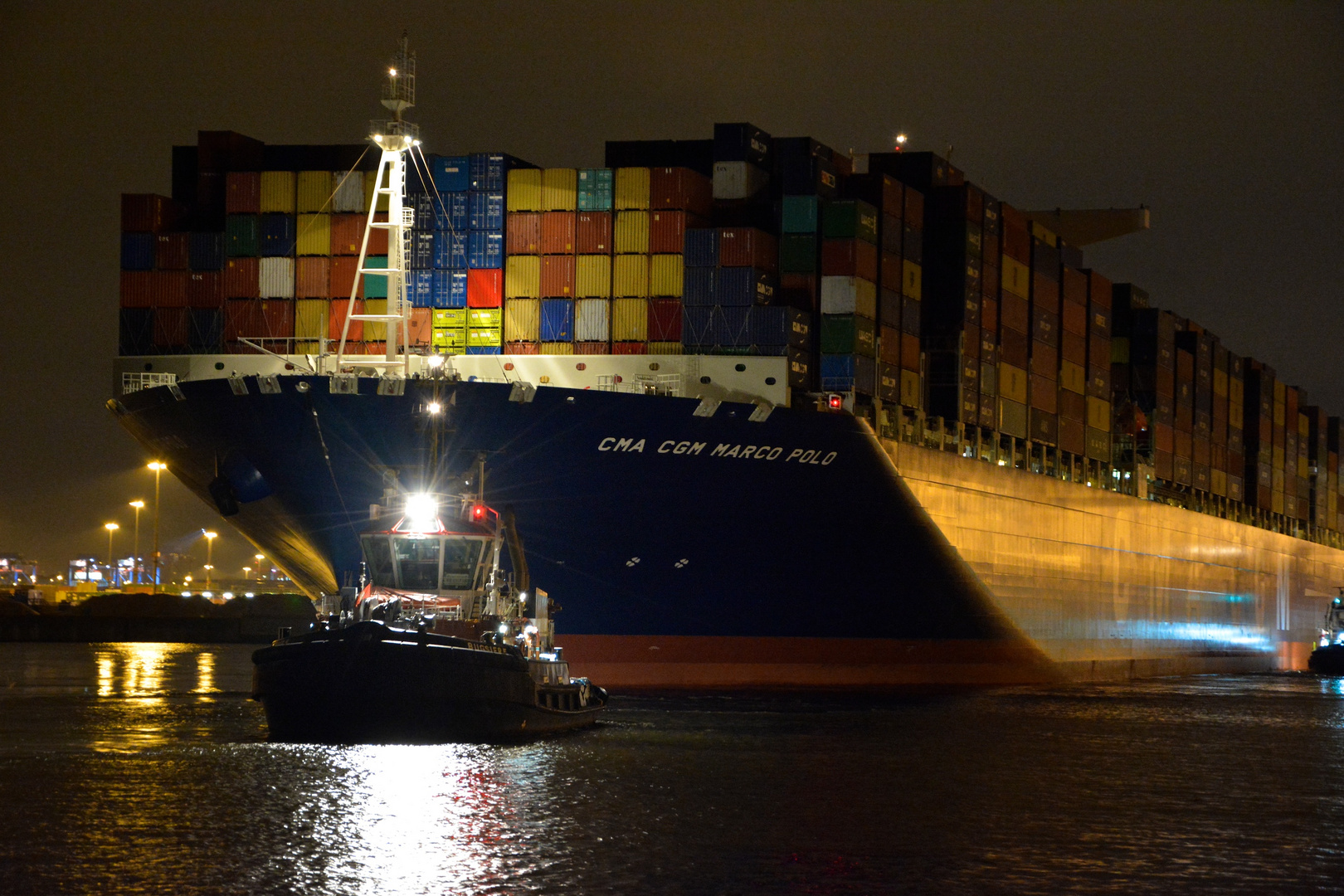 CMA CGM Marco Polo in Hamburg