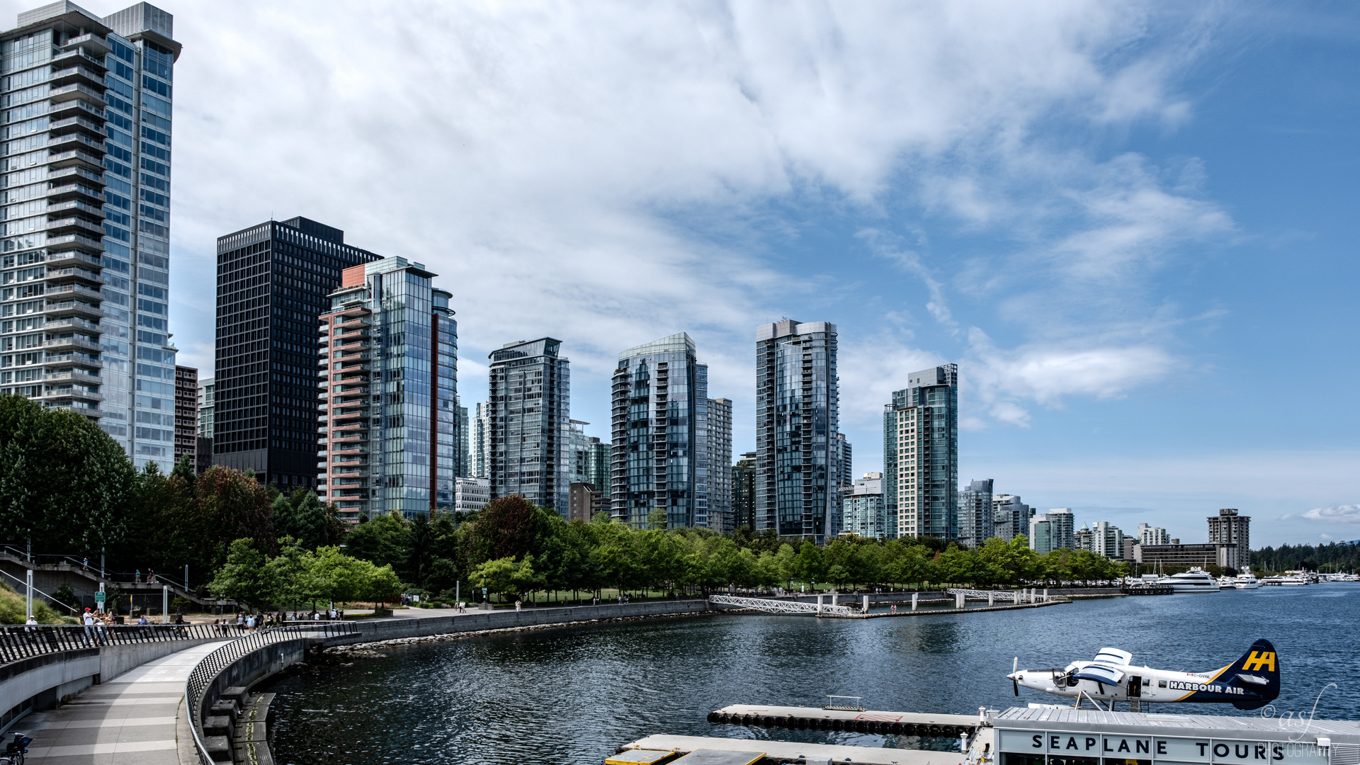 Coal Harbour Vancouver, Britisch-Kolumbien, Kanada