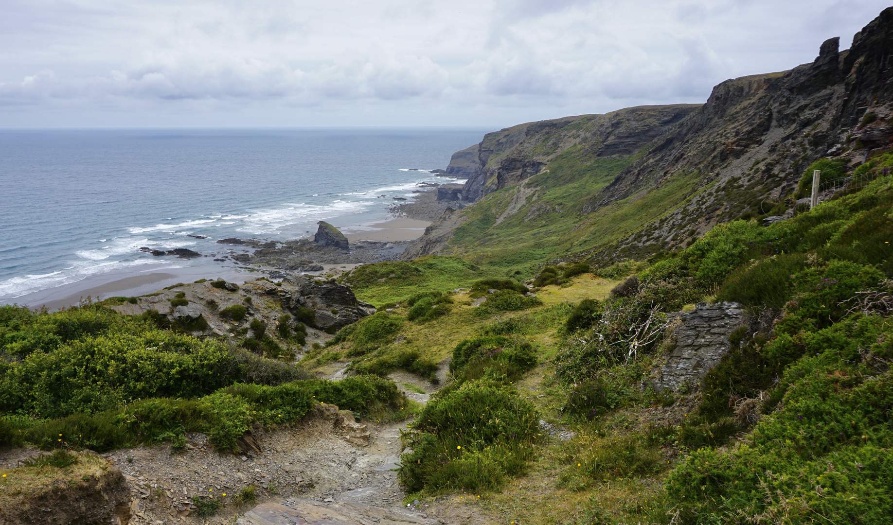 Coastal Path bei Bude, Nordcornwall