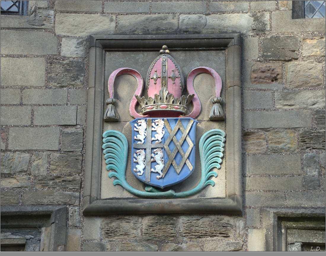 Coat of arms in the morning light