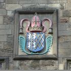 Coat of arms in the morning light
