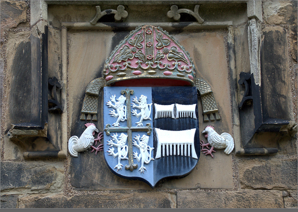 Coat of arms on the castle wall