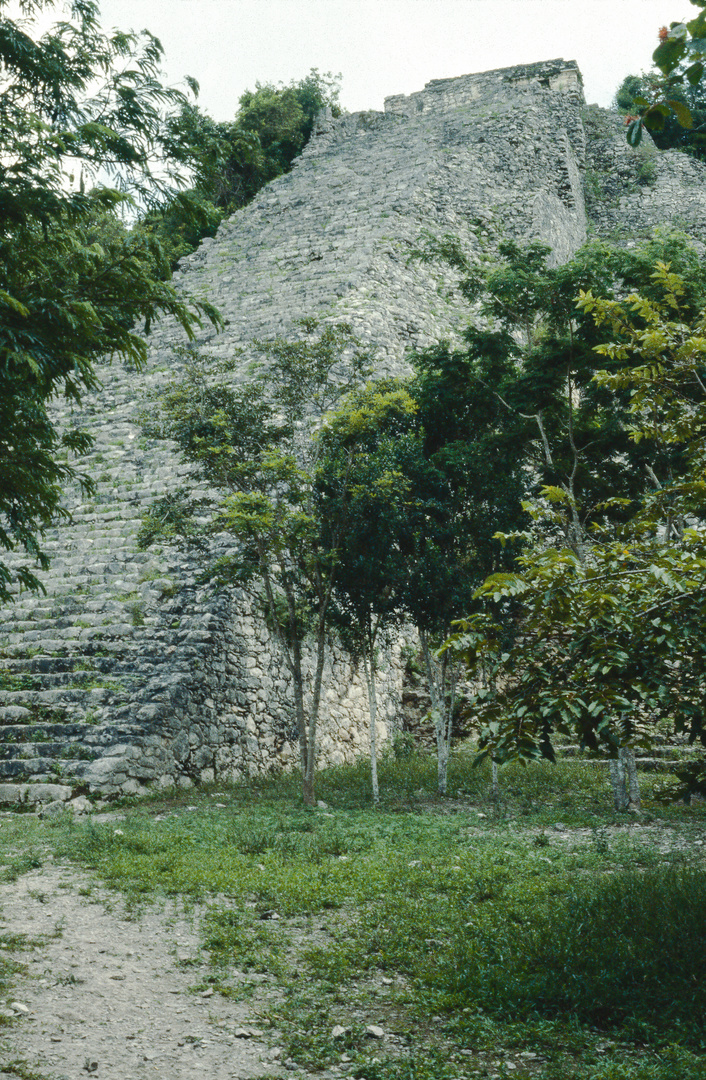  Cobá, die große Pyramide