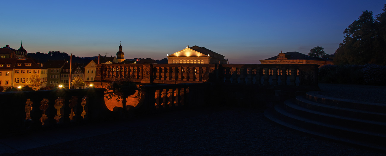 Coburger Arkaden bei Nacht