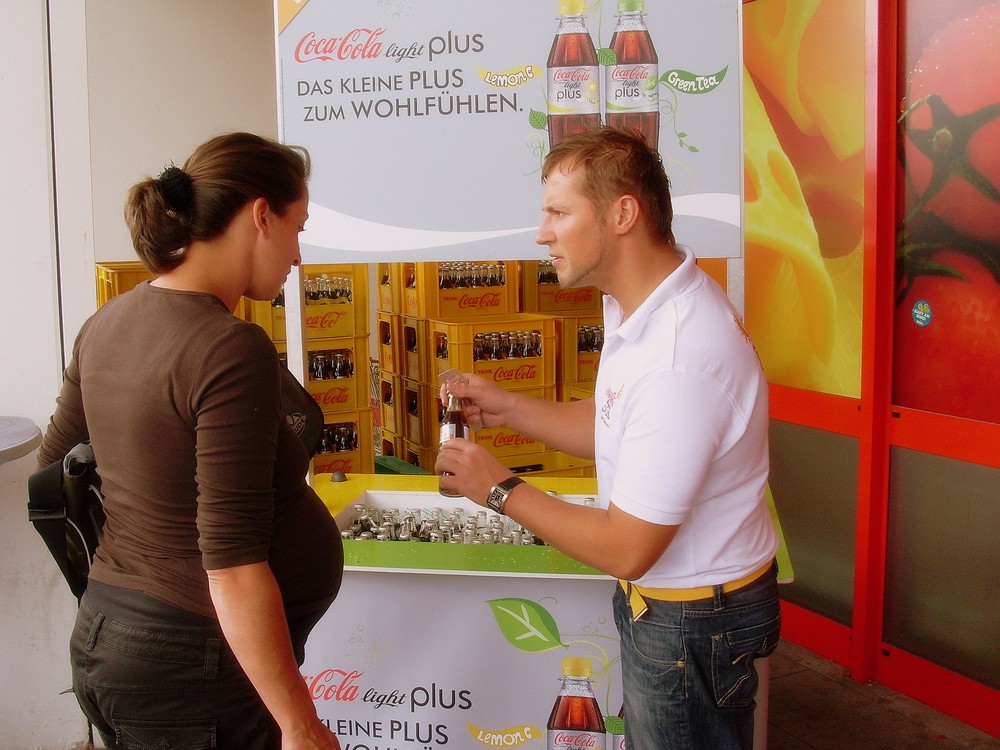 Coca Cola Promotion- In Aktion