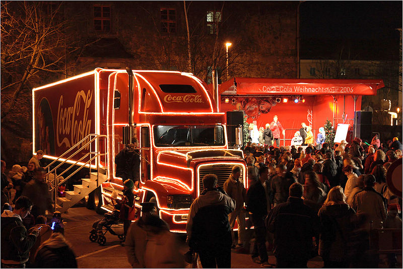 Coca Cola Truck - Station in Nordhausen