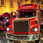 Coca-Cola Weihnachtstruck vor der Hofburg Innsbruck