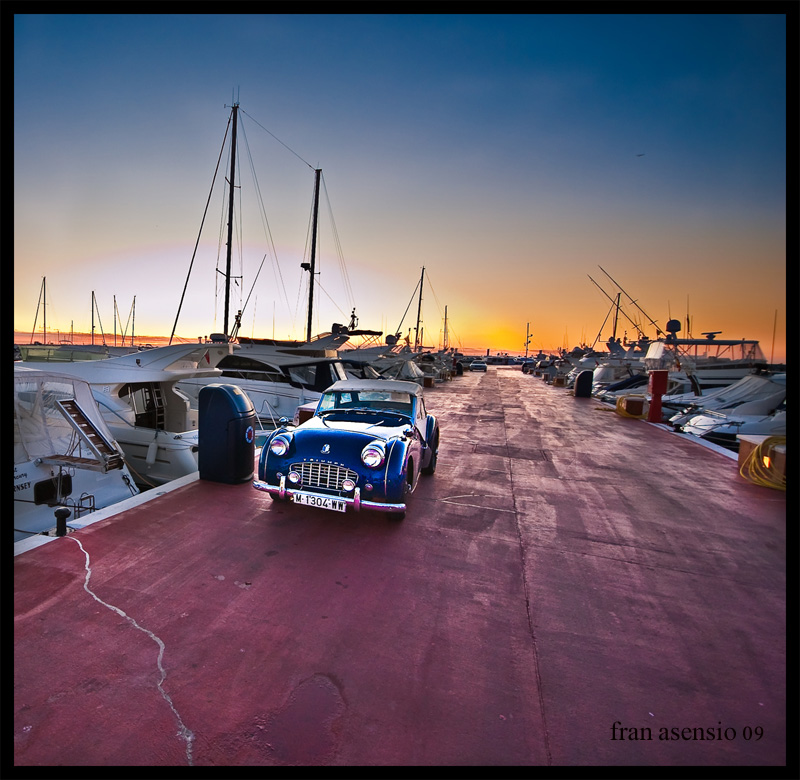 coche en puerto banus