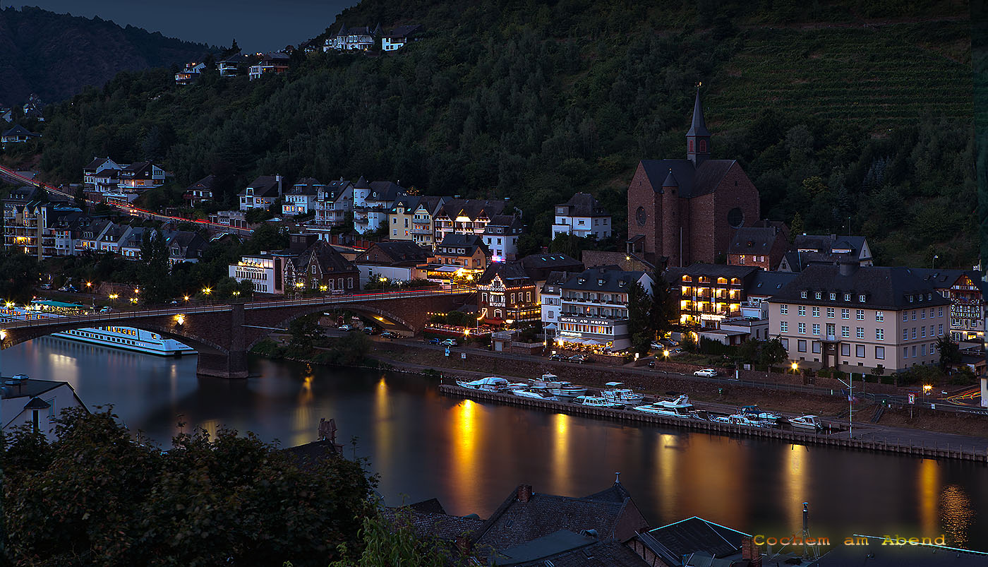 Cochem am Abend   HDR