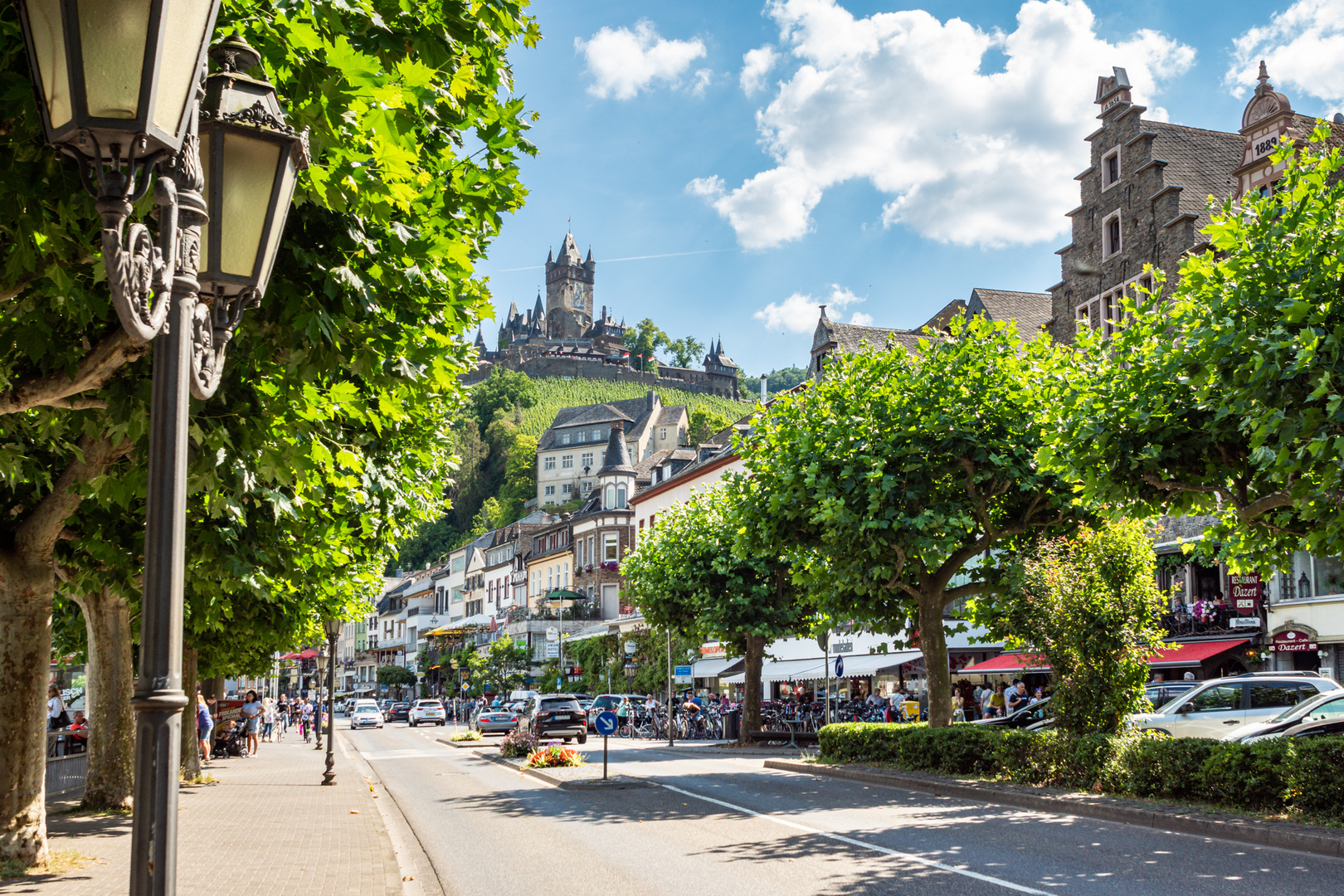 Cochem an der Mosel mit Blick auf die Reichsburg