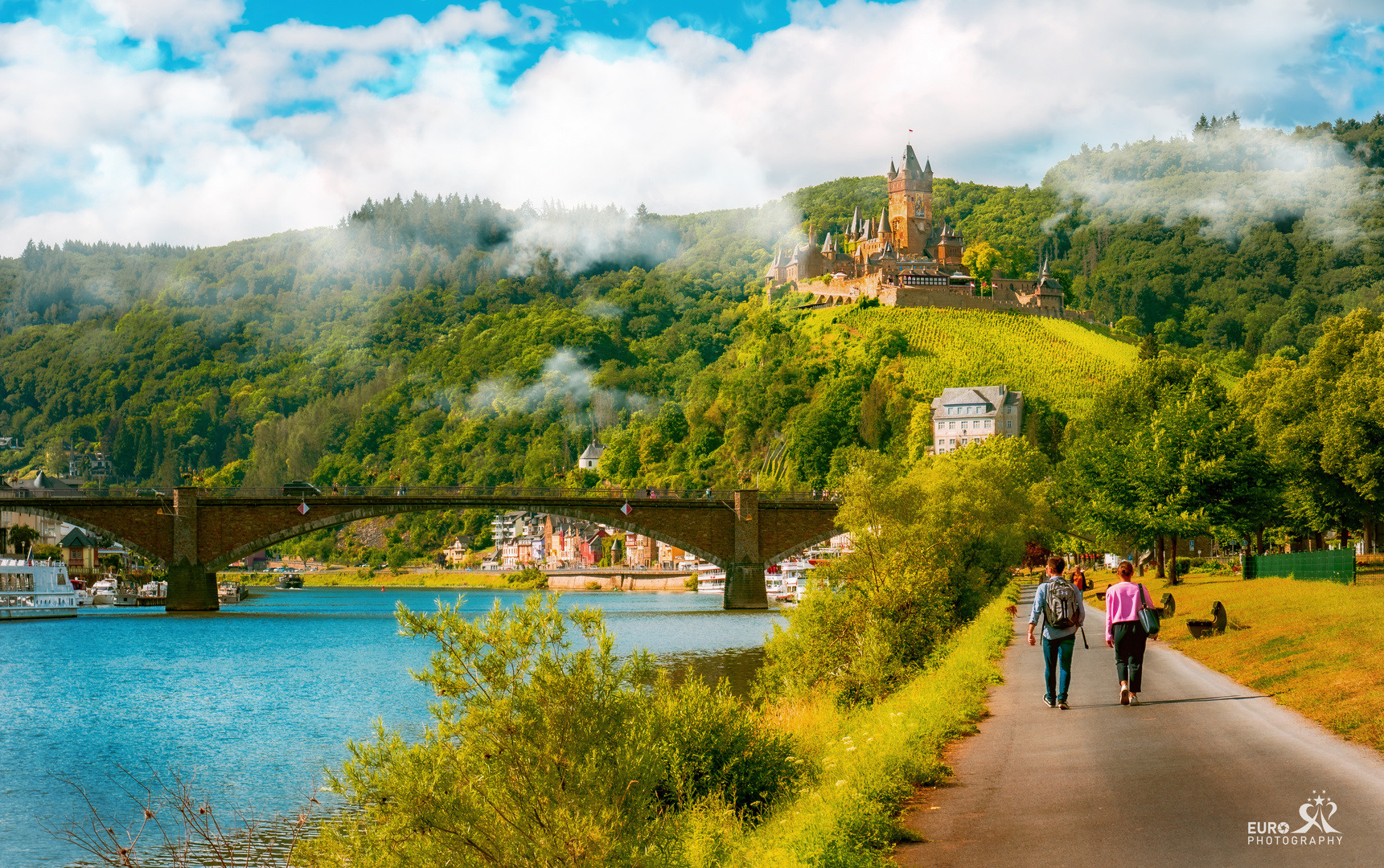 Cochem Burg in Deutschland.