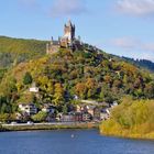 Cochem mit Burg im Herbst