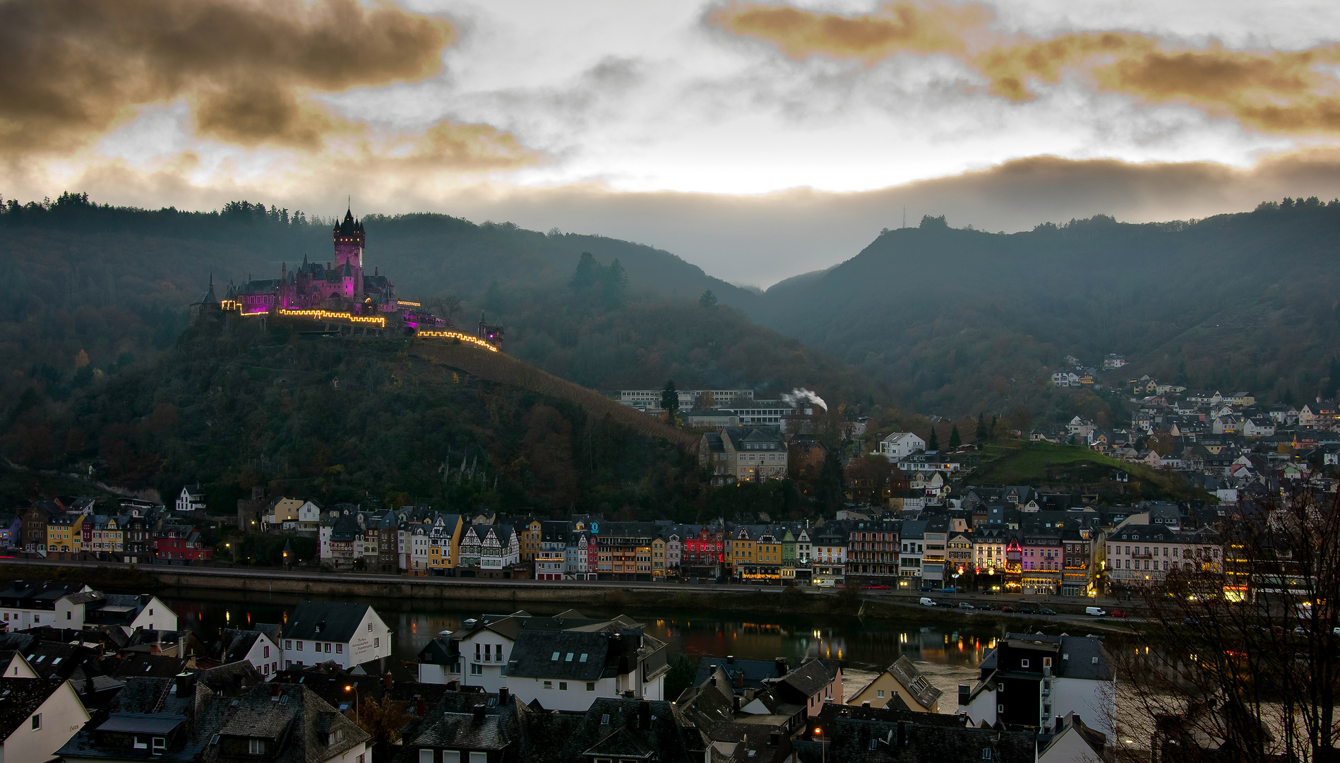 Cochem mit der Reichsburg