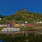 Cochem mit der Reichsburg heute Morgen