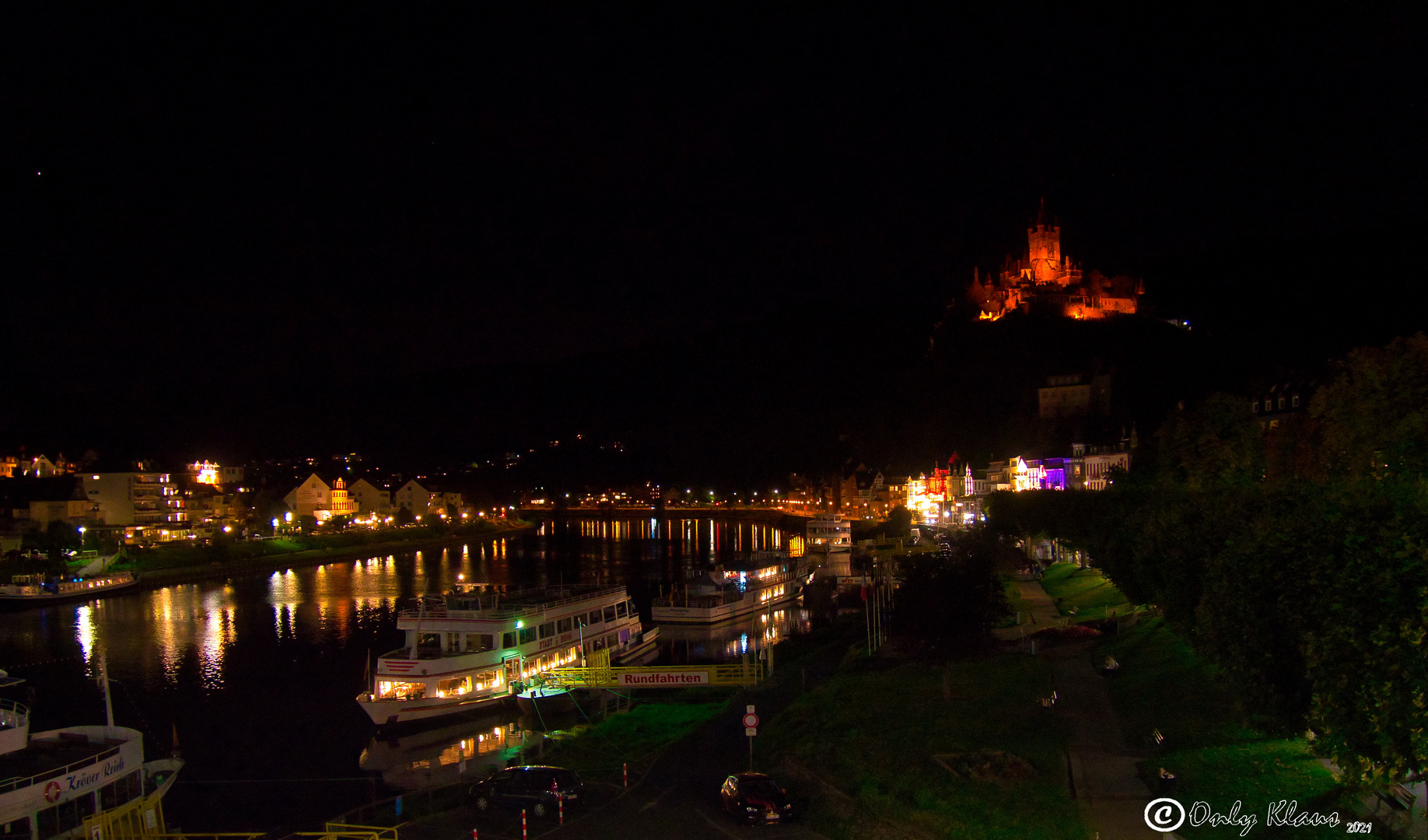 Cochem ( Mosel ) bei Nacht  232