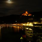 Cochem - Reichsburg bei Nacht