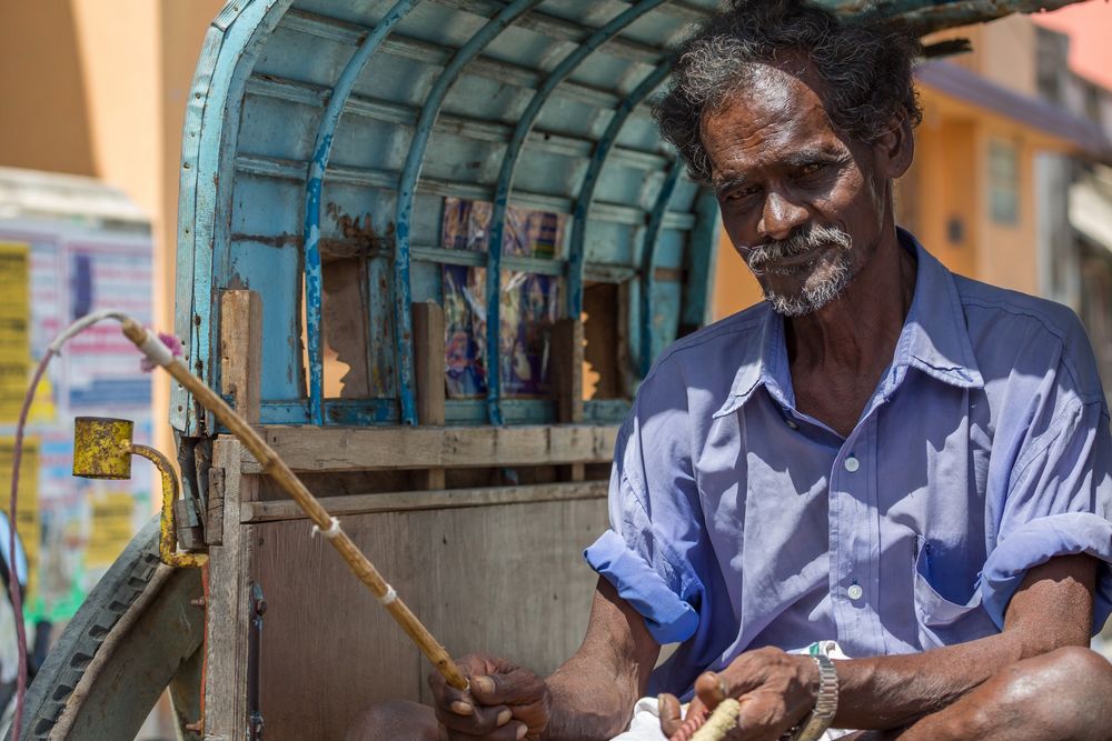 Cocher de charette, Rameshwaram