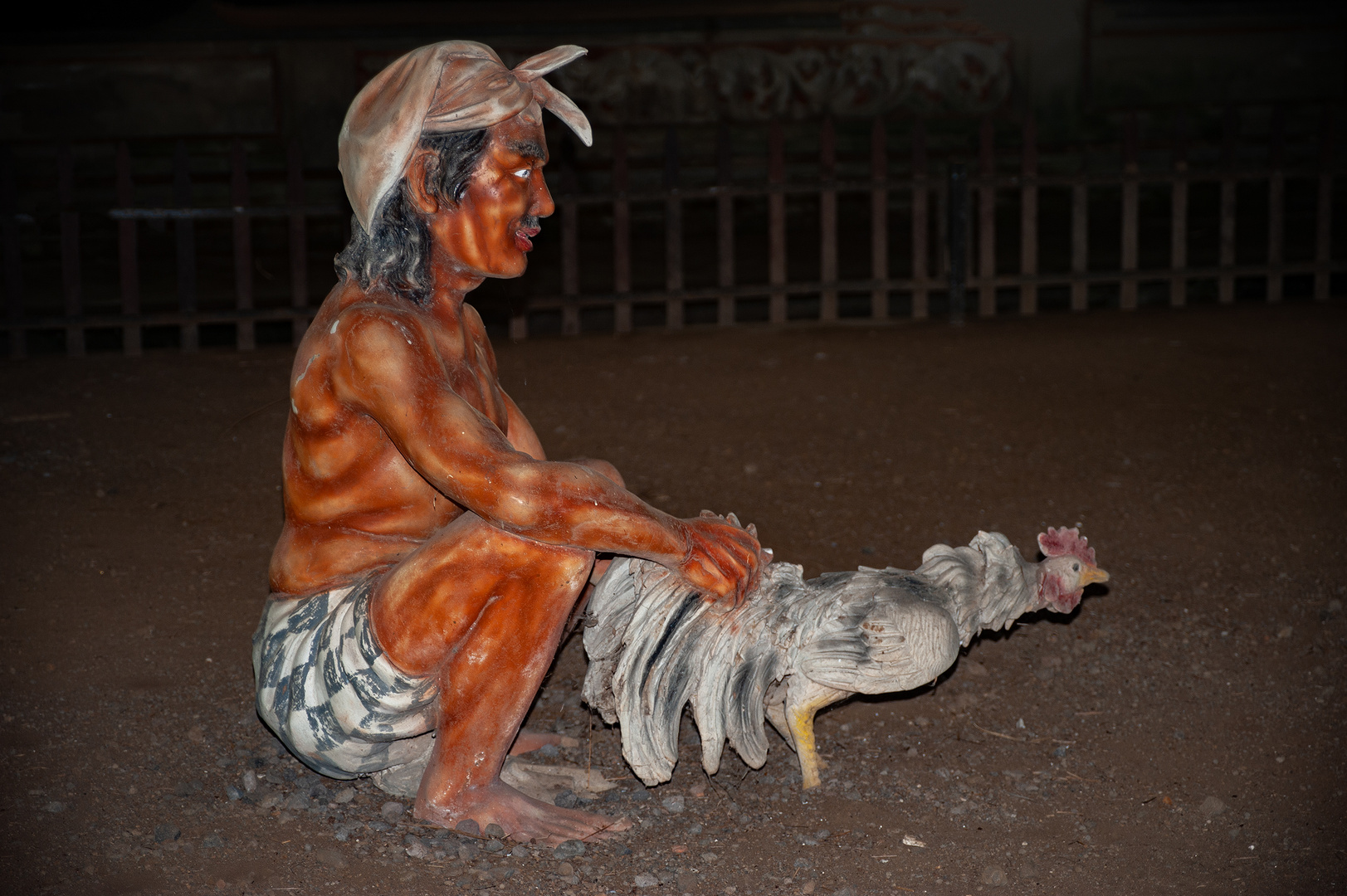 Cock fighting ceremony on Bali