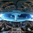 Cockpit bei Nacht 360x180