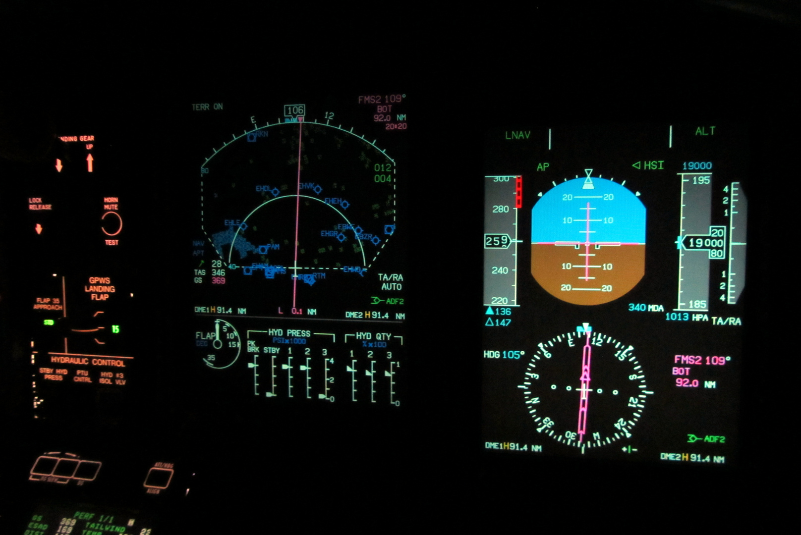 Cockpit Dash8 Q400