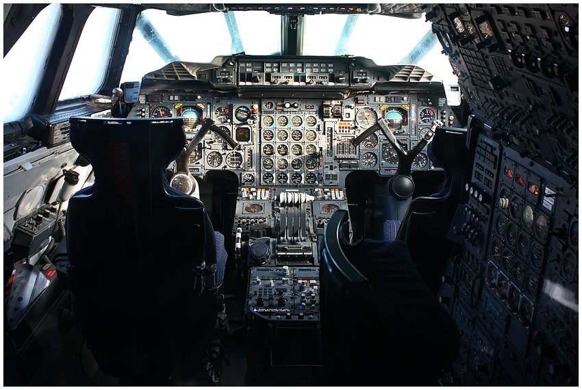 Cockpit der Concorde